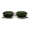 Titanium Plane / Silver & Green Lens